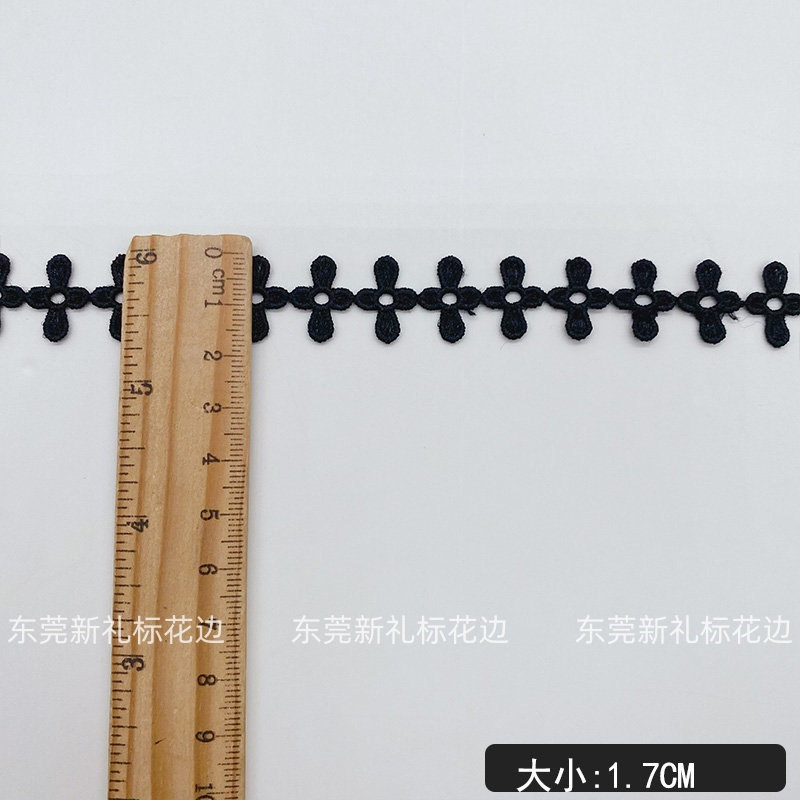 Colorful lace, multi-color polyester barcode, double-sided flower color line, computer embroidery, two-color auxiliary lace, lace manufacturer details Picture