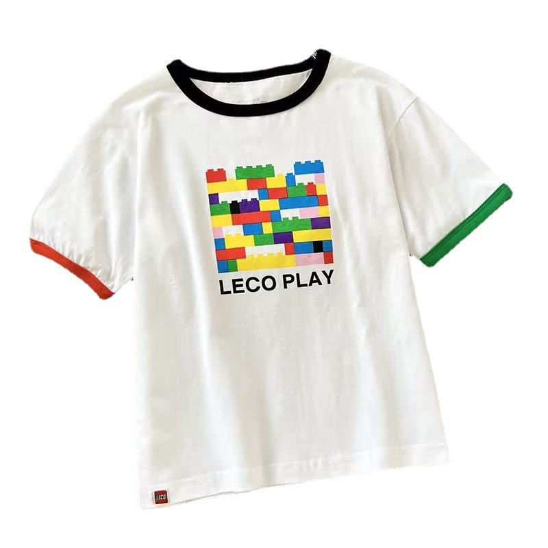 Youjia Children's Clothing/Boys/Girls Cartoon Printed T-shirt Short Sleeve Lego 457757/457758/457756 Item Picture