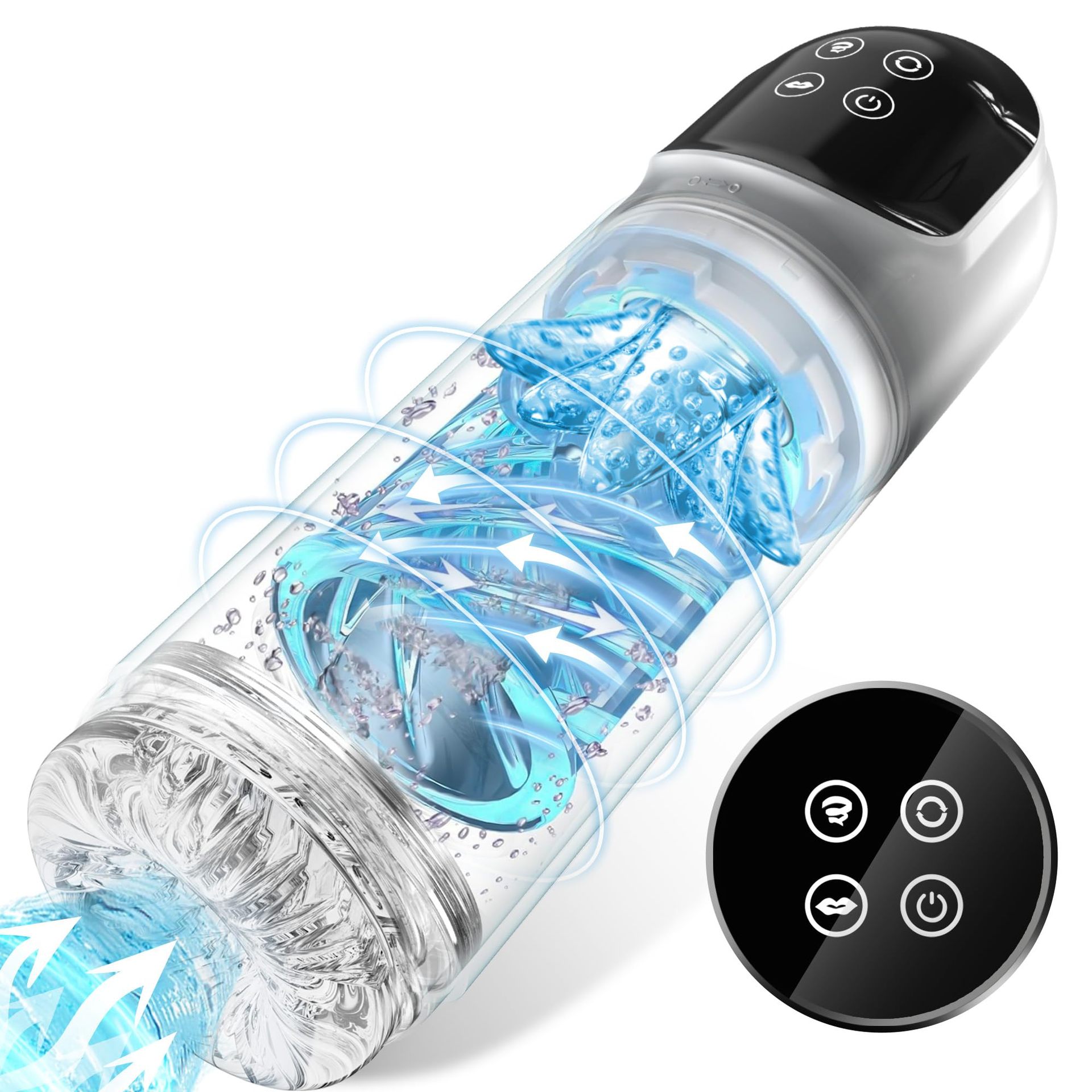 Aircraft cup, fully automatic rotating sucking water bath, electric cup, male self-use comforter, sex toy Item Picture