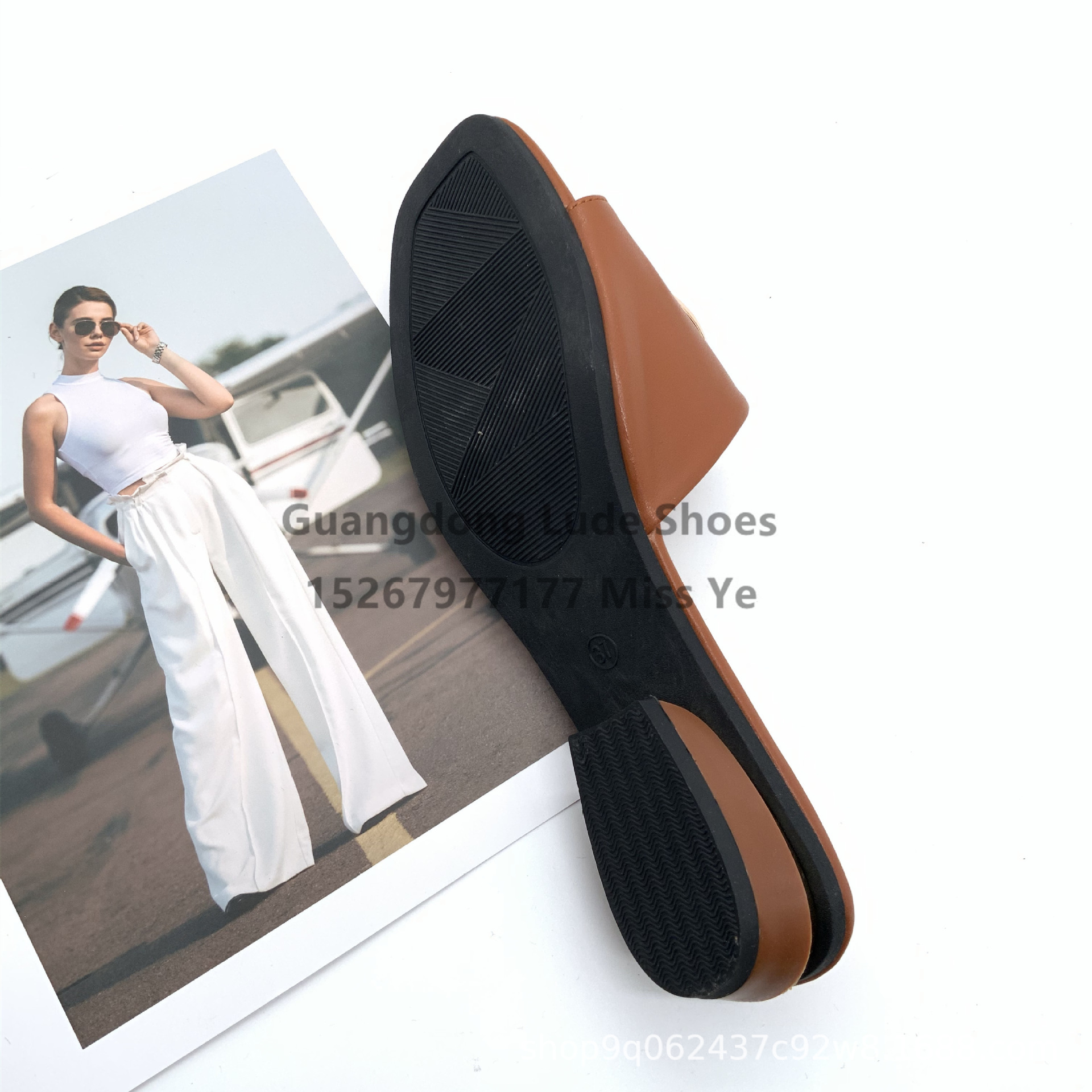 2022 New Summer Pearl Metal Buckle European And American Slippers Women's Wedge Sandals Guangzhou Women's Shoes Craft Shoes Sandals Application Scenario