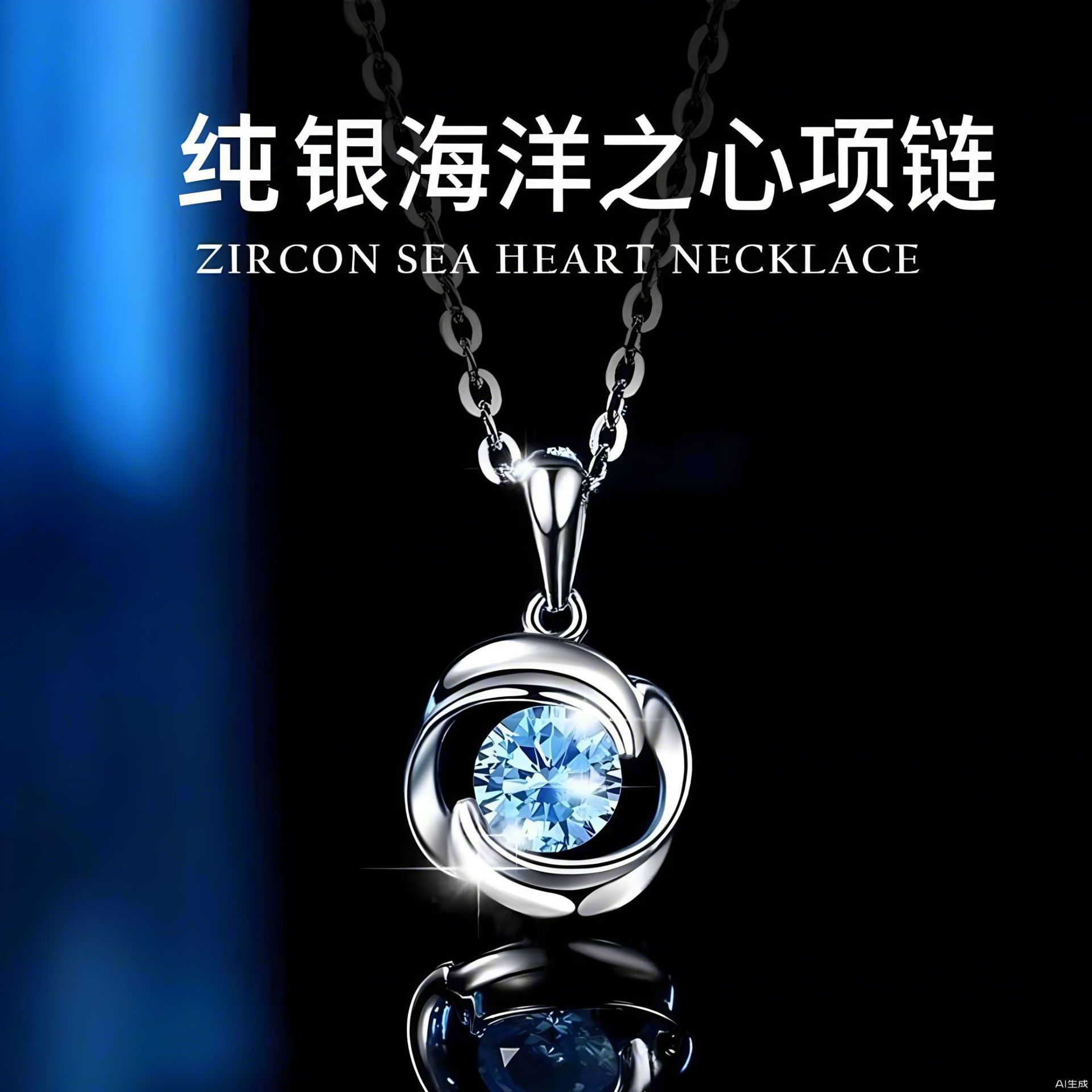 银贝真爱玫瑰纯银项链女ins小众设计感夏季高级感轻奢玫瑰花饰品