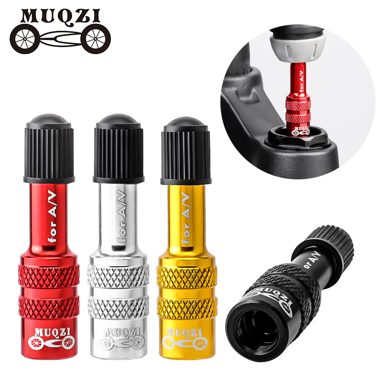 MUQZI mountain bike air fork front fork shock absorber rear tube American AV inflation extension adapter accessory