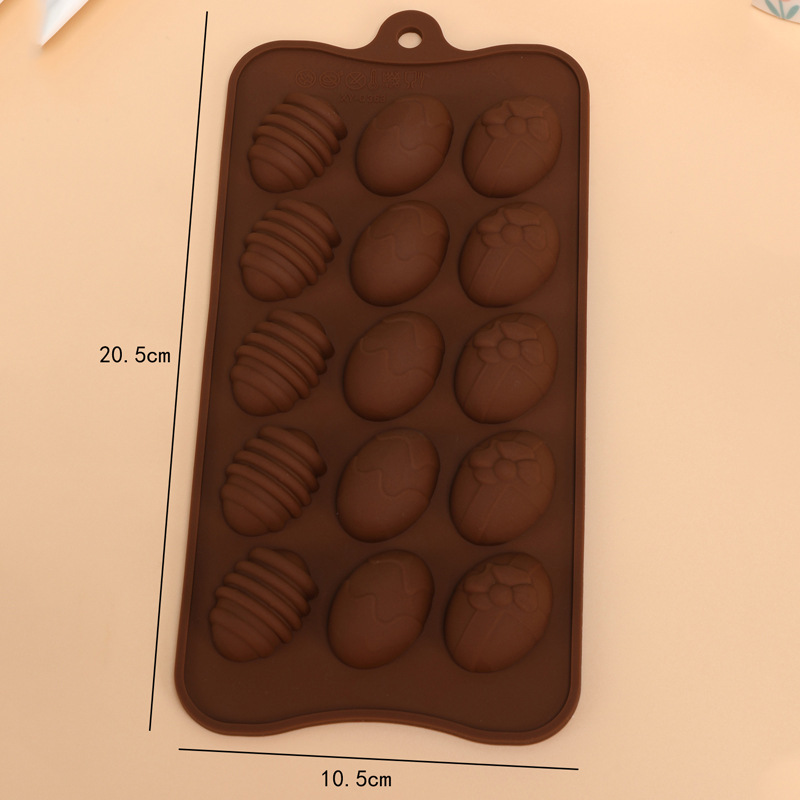 15 sets of 3 sets of Easter egg ice cube molds, egg silicone chocolate molds, DIY baking, ice molds and soap molds Application Scenario