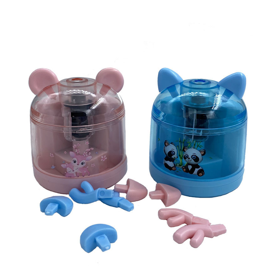 创意动物卷笔刀儿童削笔器双电源电动铅笔刀多功能卷笔刀