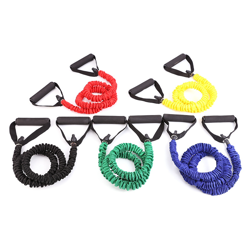 One-line resistance rope, anti-breakage cloth cover, one-line resistance band, elastic rope, yoga resistance tube, yoga fitness Item Picture