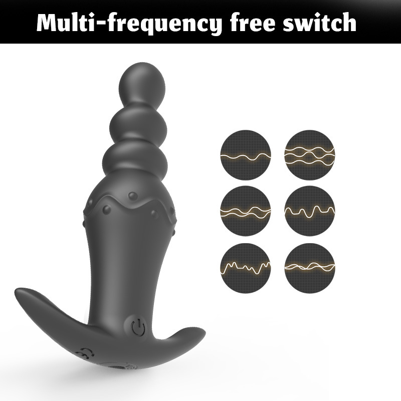 Cross-border electric sex vibration massage silicone vibration anal plug for men and women, wireless remote control prostate Specification drawing