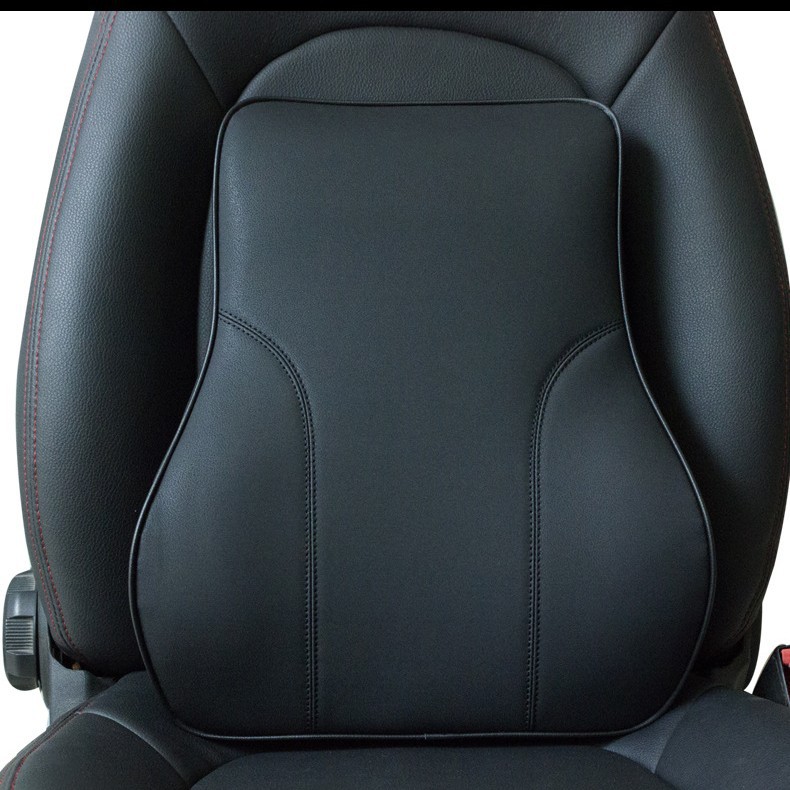 批发适用于特斯拉Model3XSY皮革腰靠记忆棉靠枕tesla汽车头枕颈枕                       