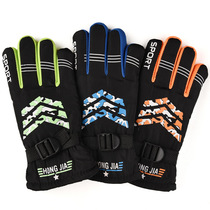Children's gloves for ages 7-14 winter warm cute sports ski riding men's and women's cartoon camo winter gloves