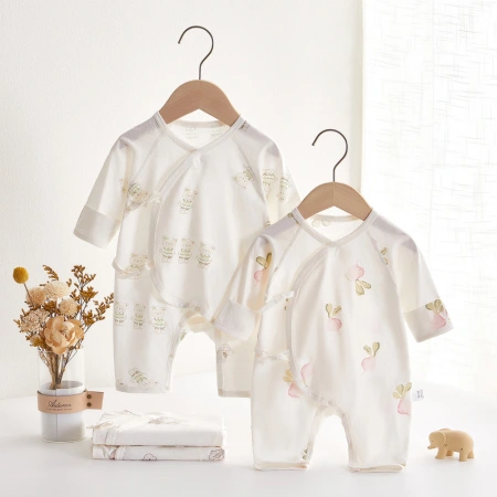 Baby one-piece suit, summer boneless newborn monk dress, baby coat, long-sleeved pajamas, infant and toddler newborn clothes