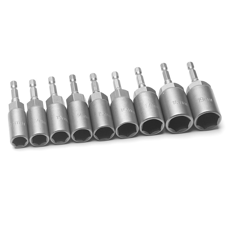 Deep socket electric drill socket head 5.5-19mm, air screwdriver socket head 6 hexagon screwdriver screwdriver socket head female wrench Item Picture