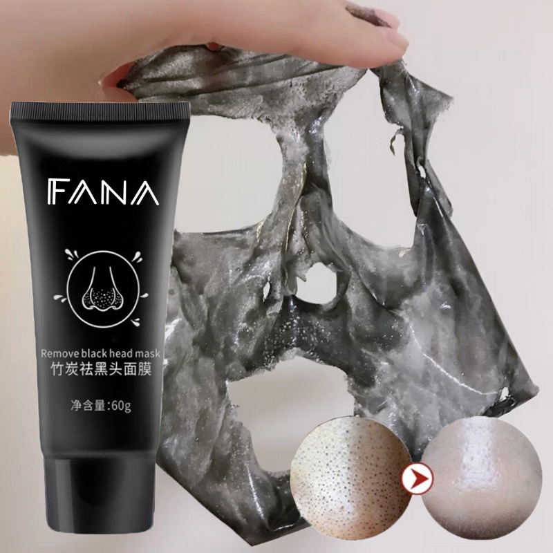 Factory Direct Bamboo Charcoal Blackhead Removal Mask Acne Clean Pores Apply Tear Mask Blackhead Mud Film