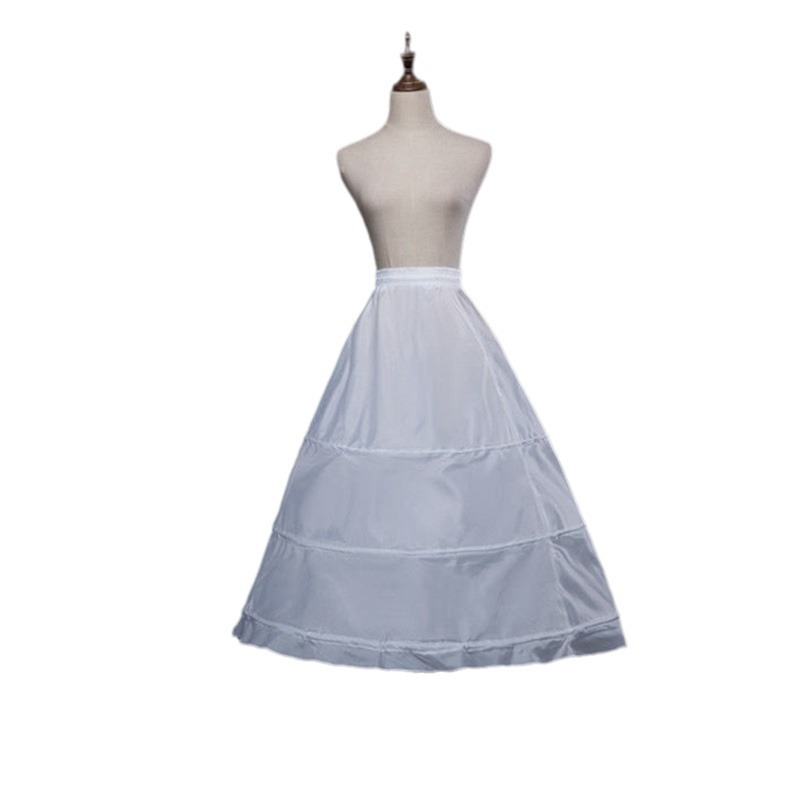 Factory wholesale bride wedding dress skirt support studio wedding dress special skirt lacing 3 rings plus net pompadour support Item Picture