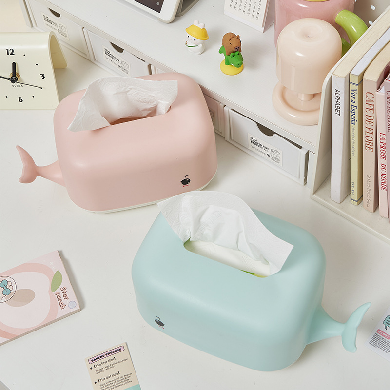 Cartoon creative tissue box, home desktop tissue storage box, living room coffee table, bedroom DIY cute and fun tissue box Application Scenario