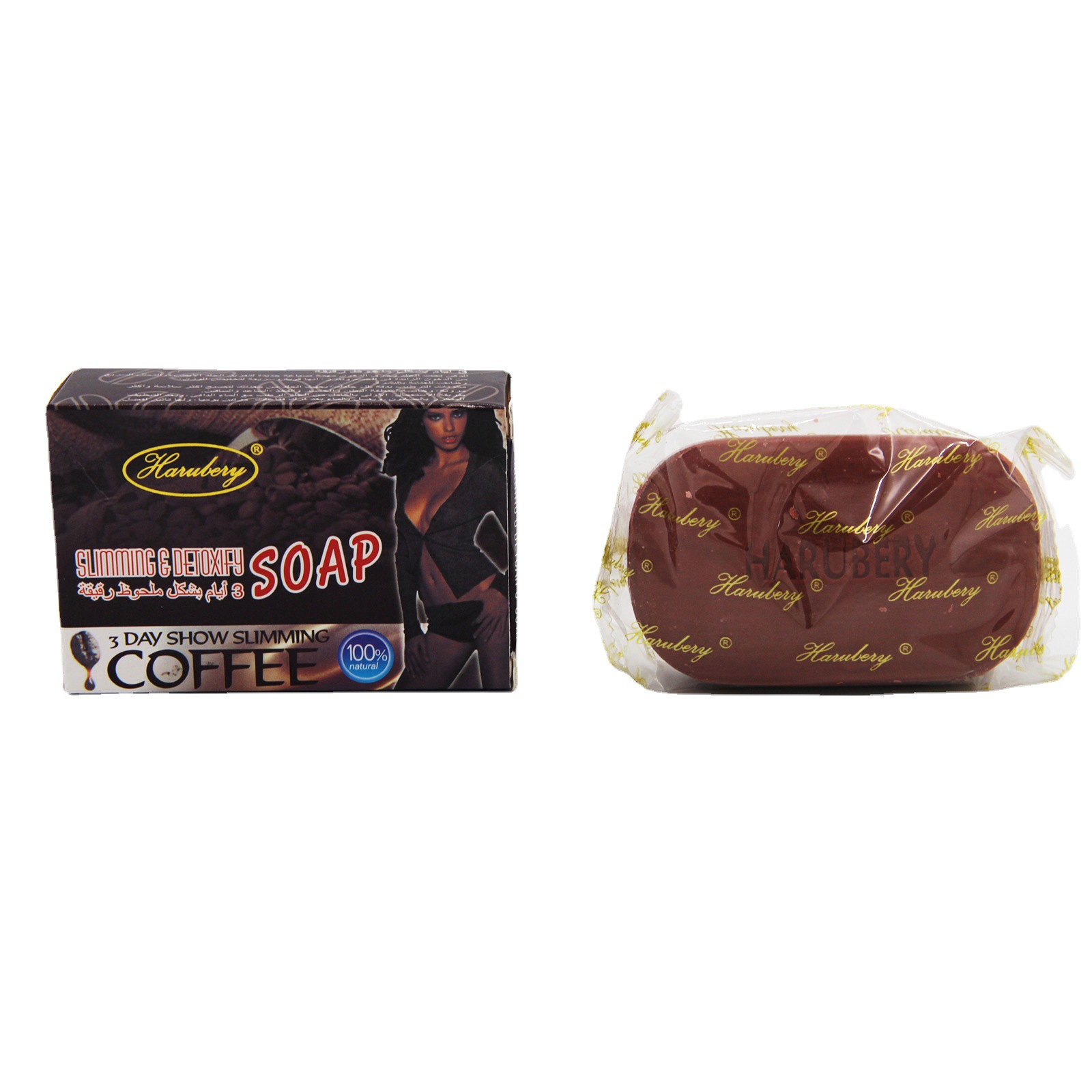 HARUBERY 3 días adelgace café jabón slim jabón 100g especial para el mercado africano Application Scenario