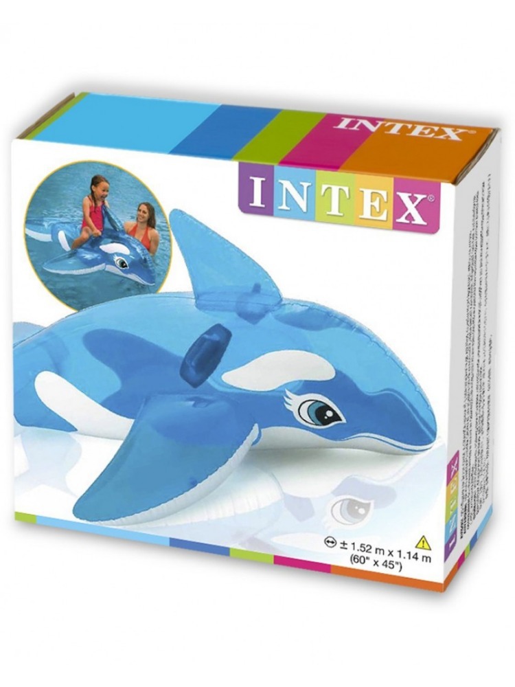 intex 58523 Transparent Blue Whale Water Ride Children's Water Play Toy pvc Children's Water Float Raft Application Scenario