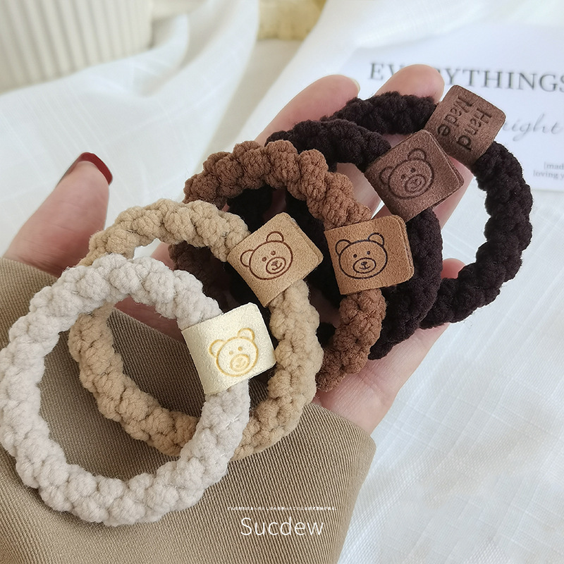 Head Rope 2024 Advanced Sense Korean Hair Band Instagram Hair Rope Holster Tie Hair Rubber Band Women's Rubber Band Hair Accessories Application Scenario