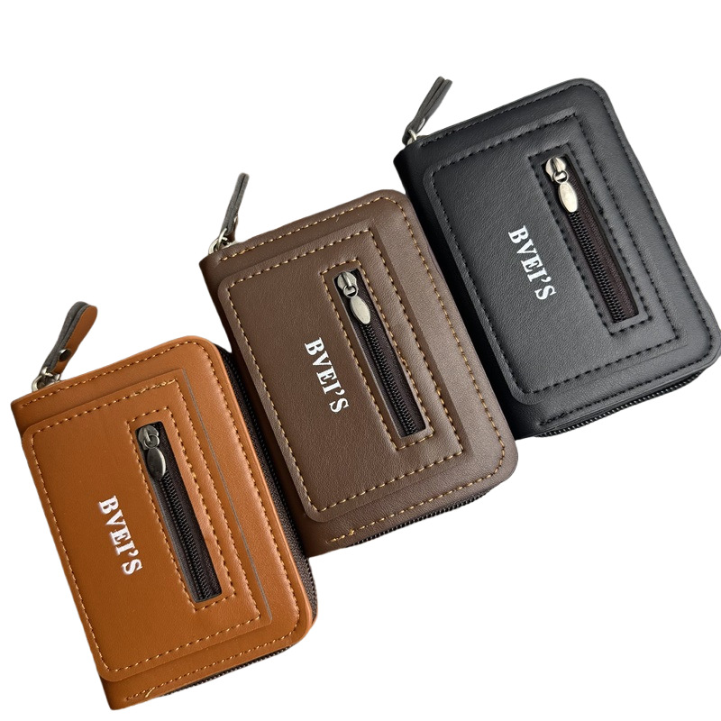 New cross-border card wallet, anti-theft, anti-demagnetization, large-capacity coin purse, small wallet, multi-functional driver's license and bank card Item Picture