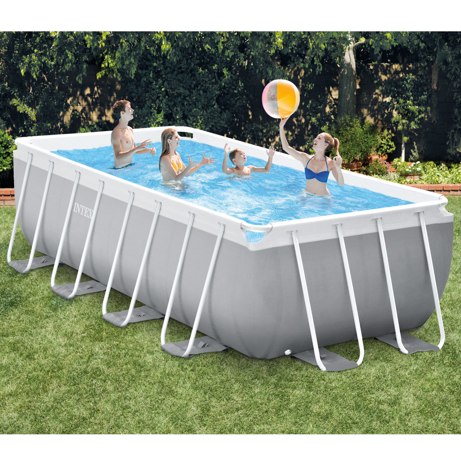 INTEX26784 26788 26790 26792 Outdoor camping rectangular tube frame water pool play swimming pool