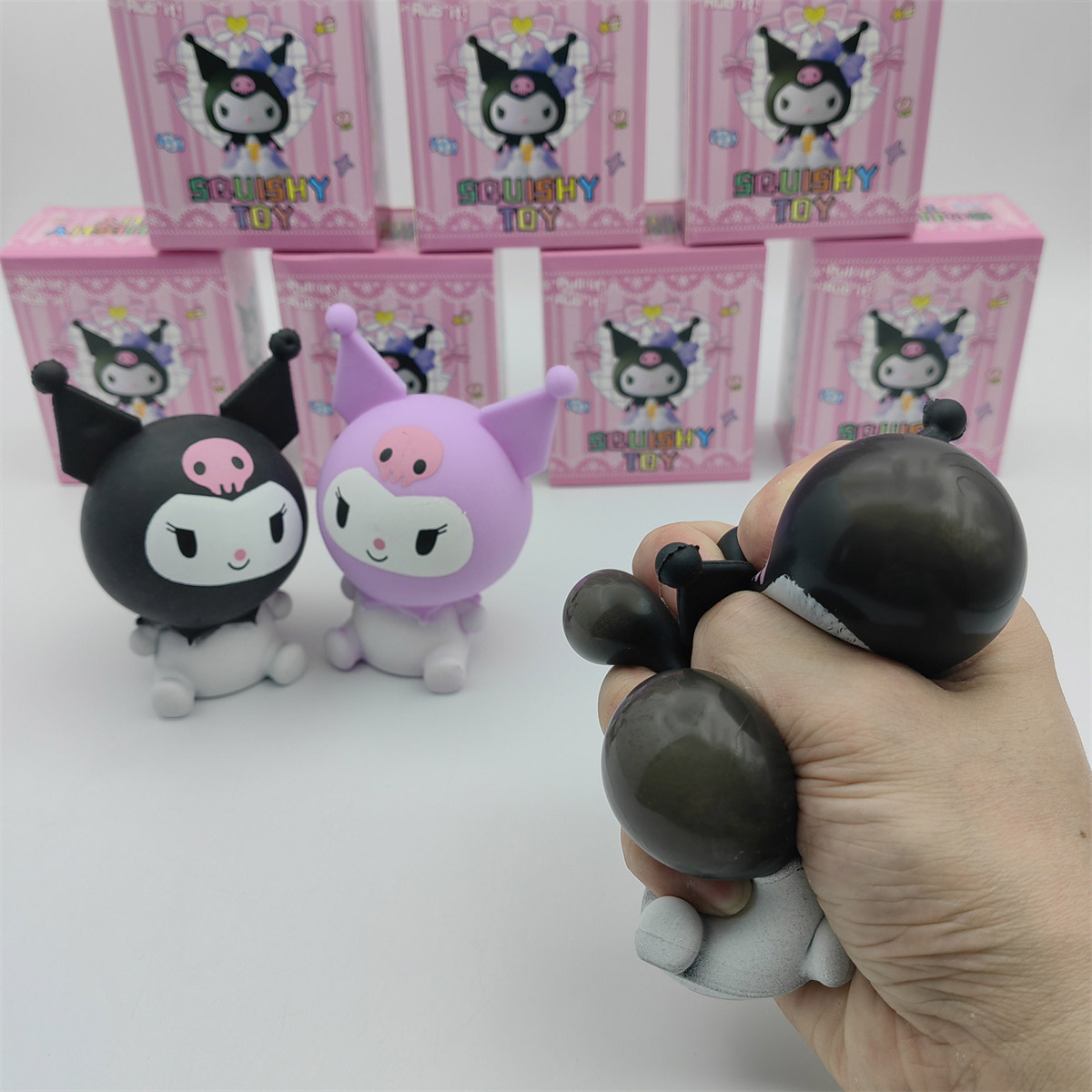 Relieve the stress of Kuromi's creative Sanrio figurines, Kuromi's release of toys, the same style as the Internet celebrity's export Specification image