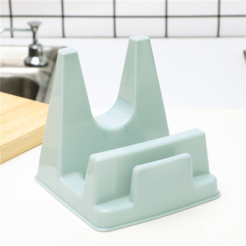 Pot Lid Holder Sitting Cutting Board Holder Plastic Countertop Storage Holder A Shelf For Pot And Cutting Board Specification drawing