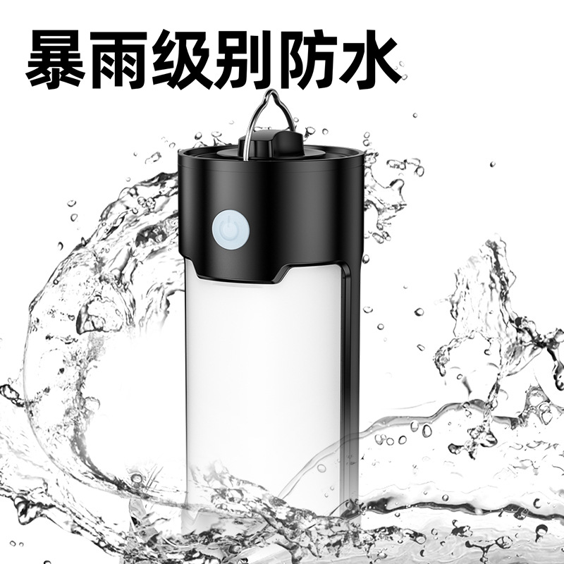 Cross-border outdoor multi-functional camping lamp, No. 7 battery USB charging camp tent lamp, portable LED camping lamp Specification image