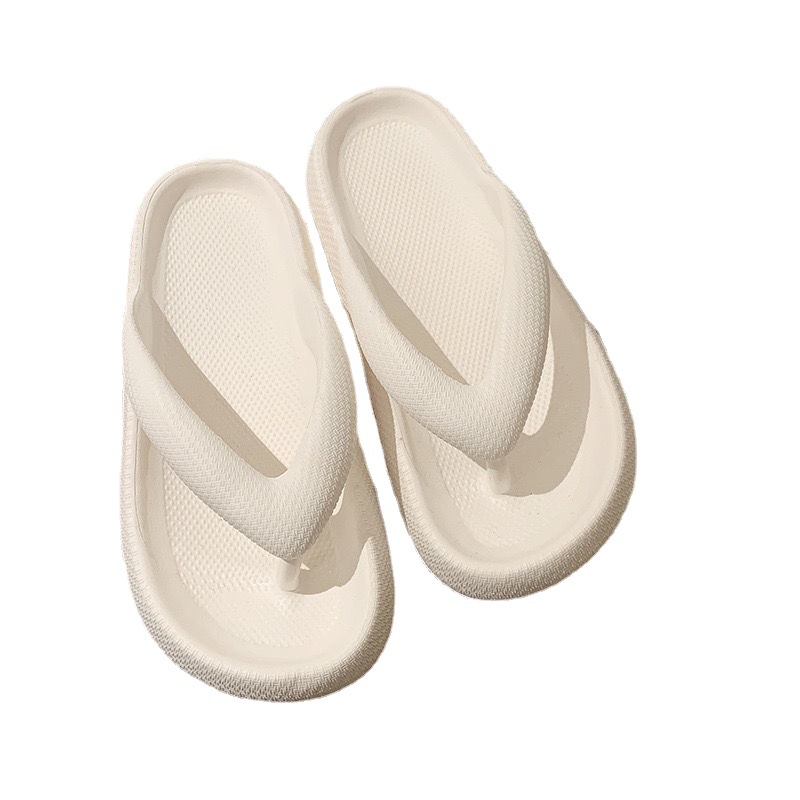 Flip-Flops Female Summer Outside Wear Poo Feeling Leisure Beach Toe Anti-Slip Wear-Resistant Pinch-Foot Eva Slippers Cross-Border Batch Item Picture