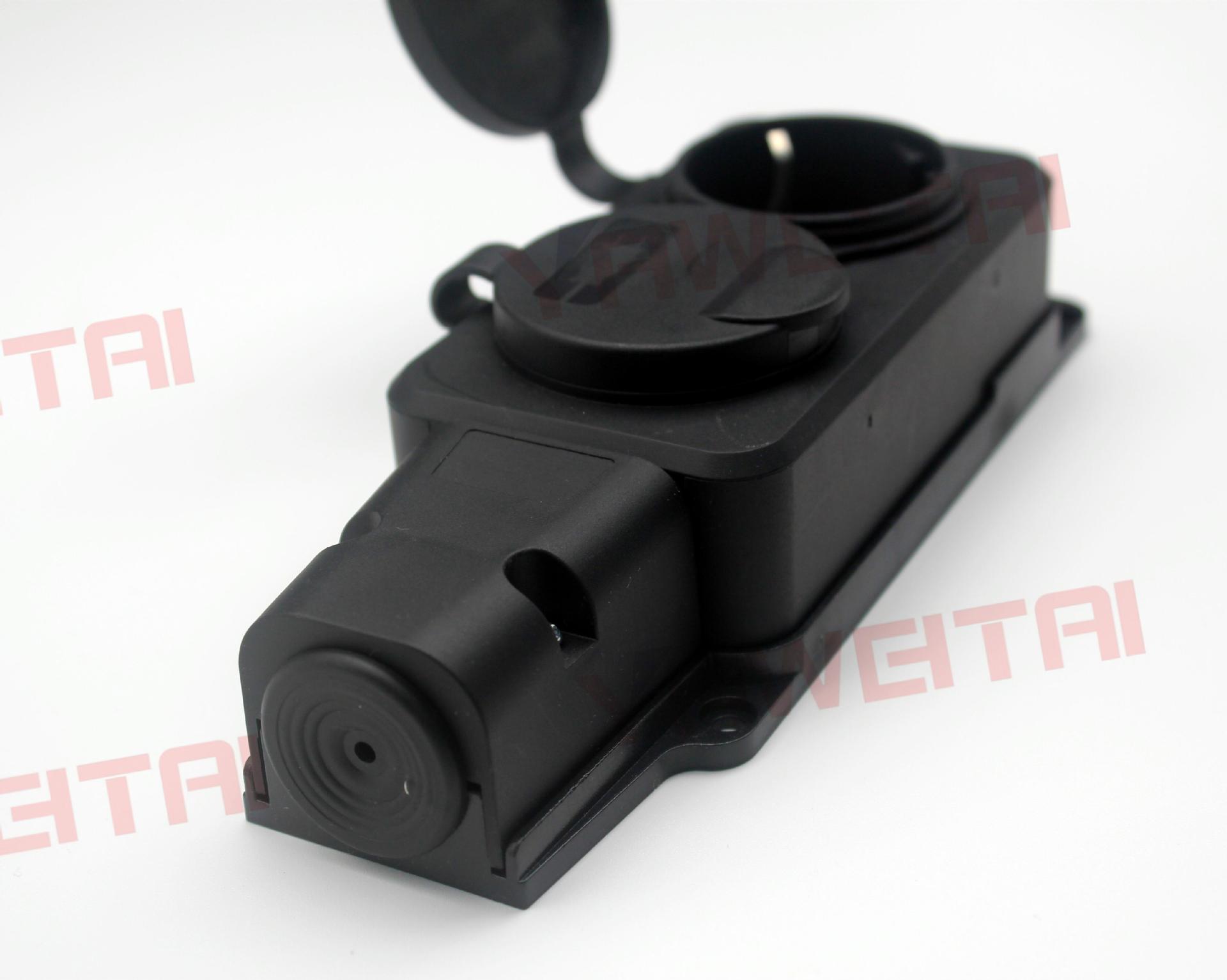 European standard outdoor rainproof splash-proof socket without wires and strips, two-position splash-proof socket Application Scenario