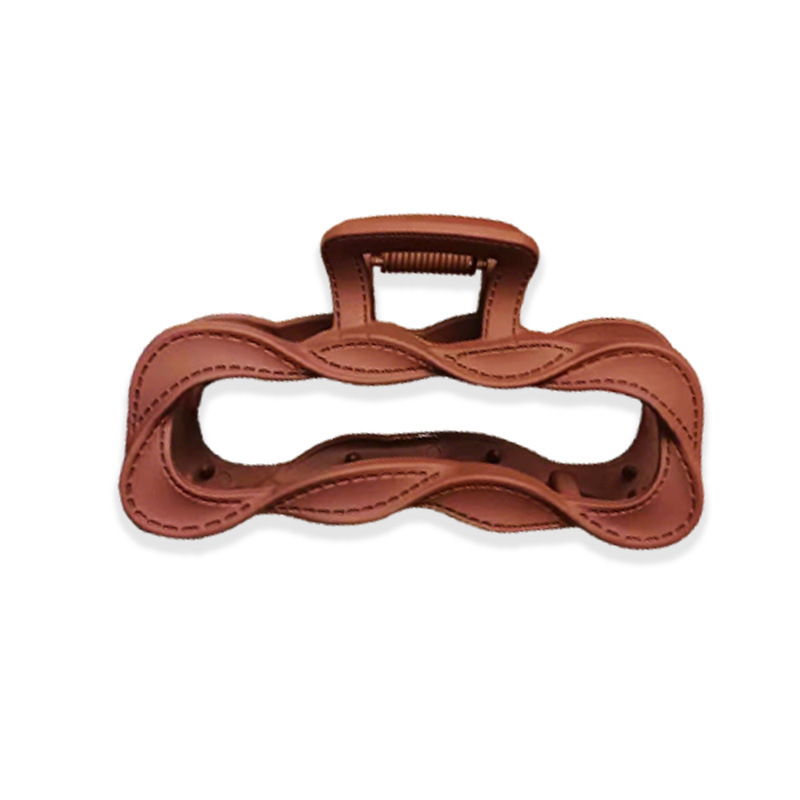 High-end square grab clip, medium-sized washbasin clip, versatile and simple updo, shark clip, hairpin, women's hair accessory factory direct sales Item Picture