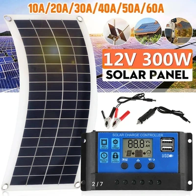 300W Solar Panel Kit Usb Solar Panel With Controller For Mobile Rv Cars