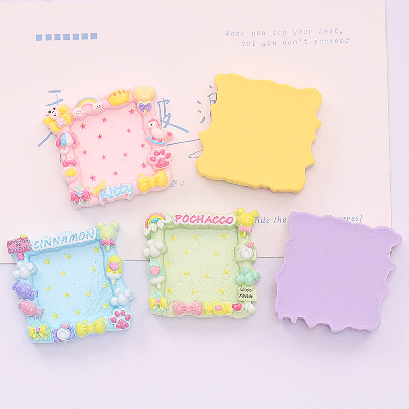 Cartoon Creative Photo Frame Diy Cream Glue Homemade Mobile Phone Case Shoe Buckle Hairpin Resin Accessories Materials Wholesale Application Scenario