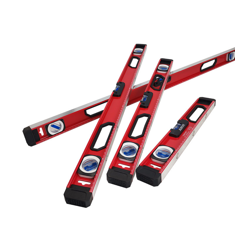 JUMLEE 水平尺蓝水泡强磁铝合金水平仪防摔平水尺靠尺测量装修尺