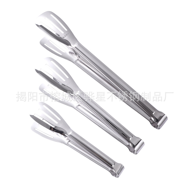 304 Kitchen Stainless Steel Food Sandwich Three Lines Thick Anti-Ironing Sandwich Bread Sandwich Barbecue Sandwich Steak Sandwich Baking Restaurant Item Picture