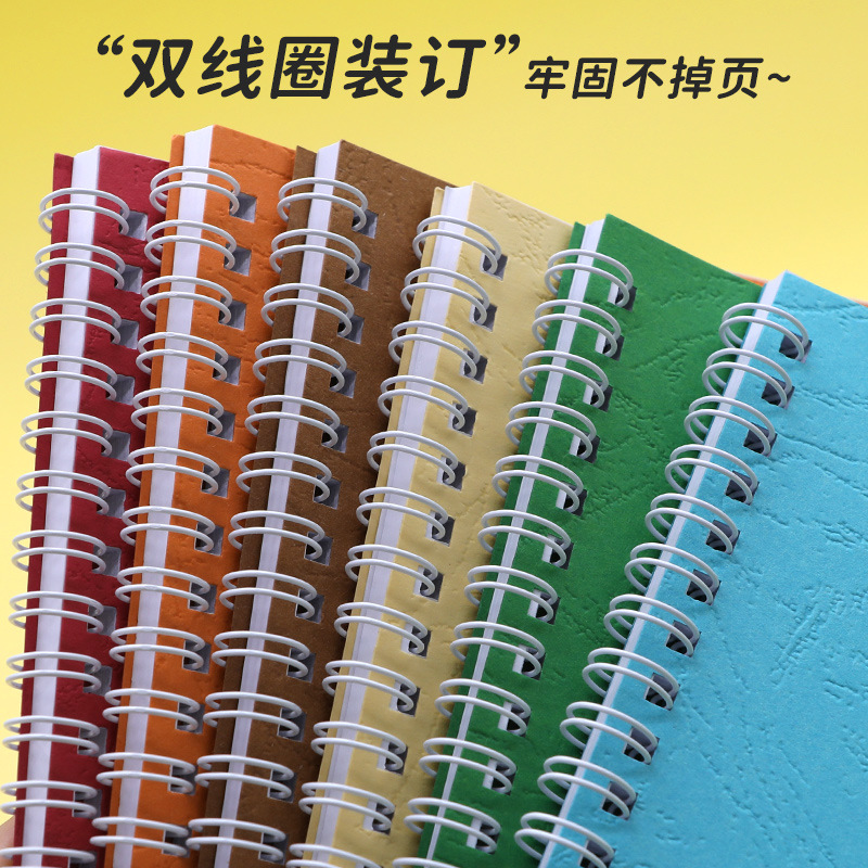 A5 Vintage Kraft Paper Coil This Custom Logo Portable Creative Notepad Wholesale Notebook details Picture