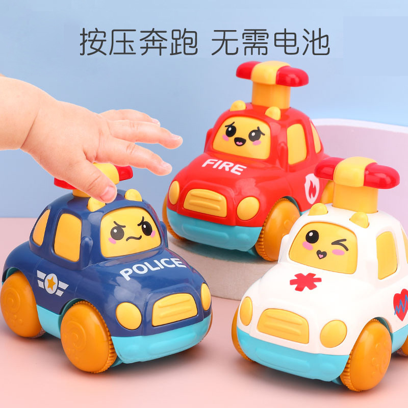 儿童小汽车玩具套装惯性工程车回力车宝宝小车-1岁2女孩男孩婴儿