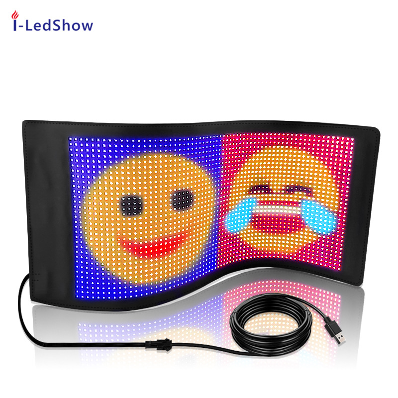 跨境电商爆款柔性LED柔性屏全彩车载广告屏蓝牙显示屏led超薄软屏详情图5