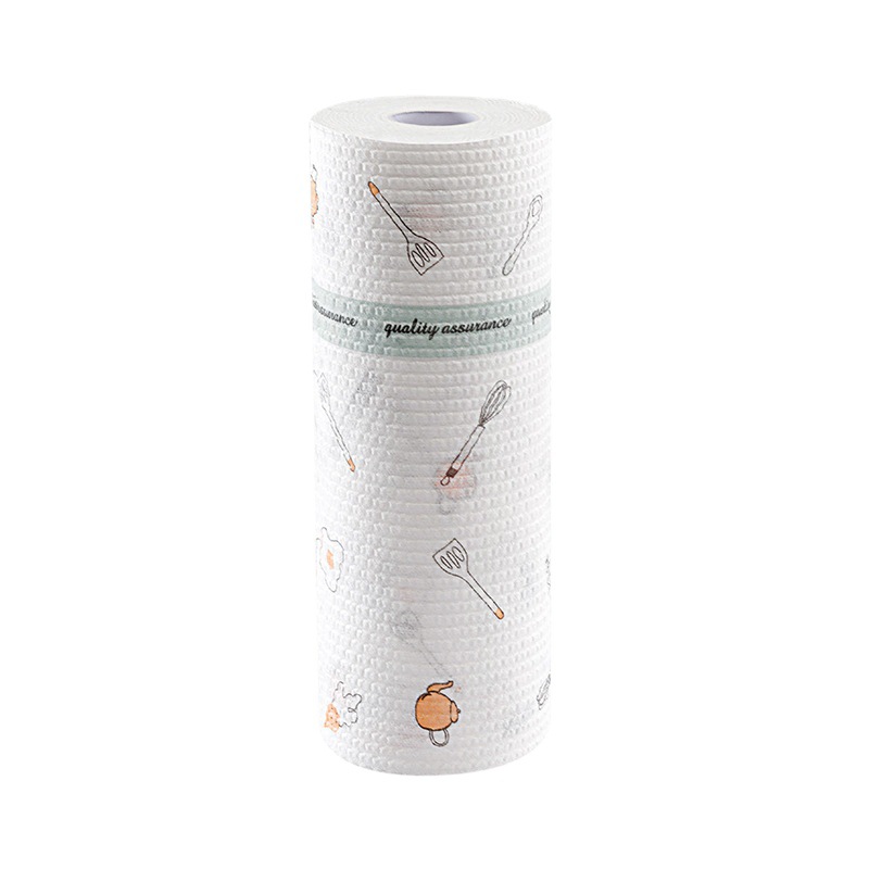 Wholesale dry and wet dual-purpose non-stick kitchen paper thickened disposable lazy cloths can be customized Item Picture