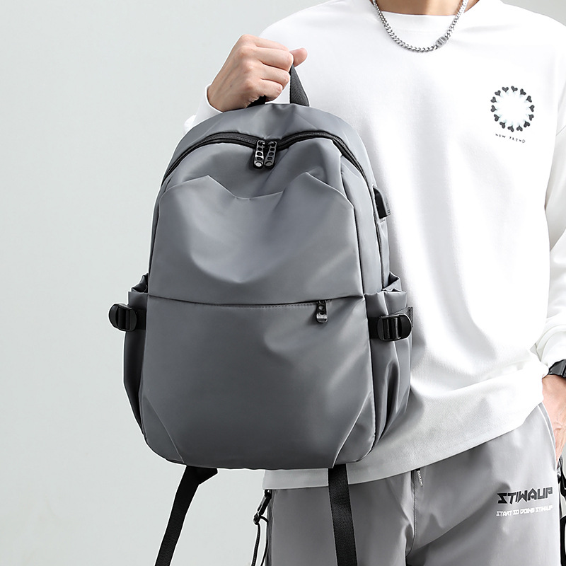 The new men's business backpack is simple, multi-functional, has a large capacity and can be equipped with a logo details Picture