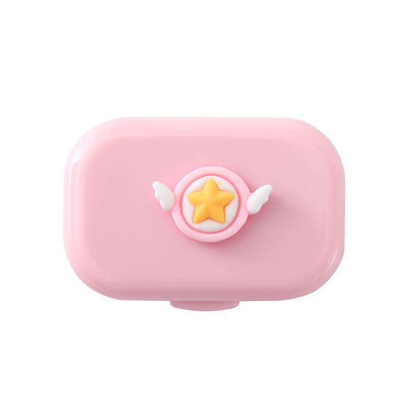 Cartoon portable contact lens case, ins mini myopia care box, companion box, colored contact box, glasses storage box, exclusively for export. Exclusively for export Item Picture