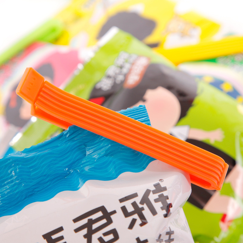 11 cm upturned head sealing clip, striped tea clip, snack bag clip, sealing device, thickened sealing clip