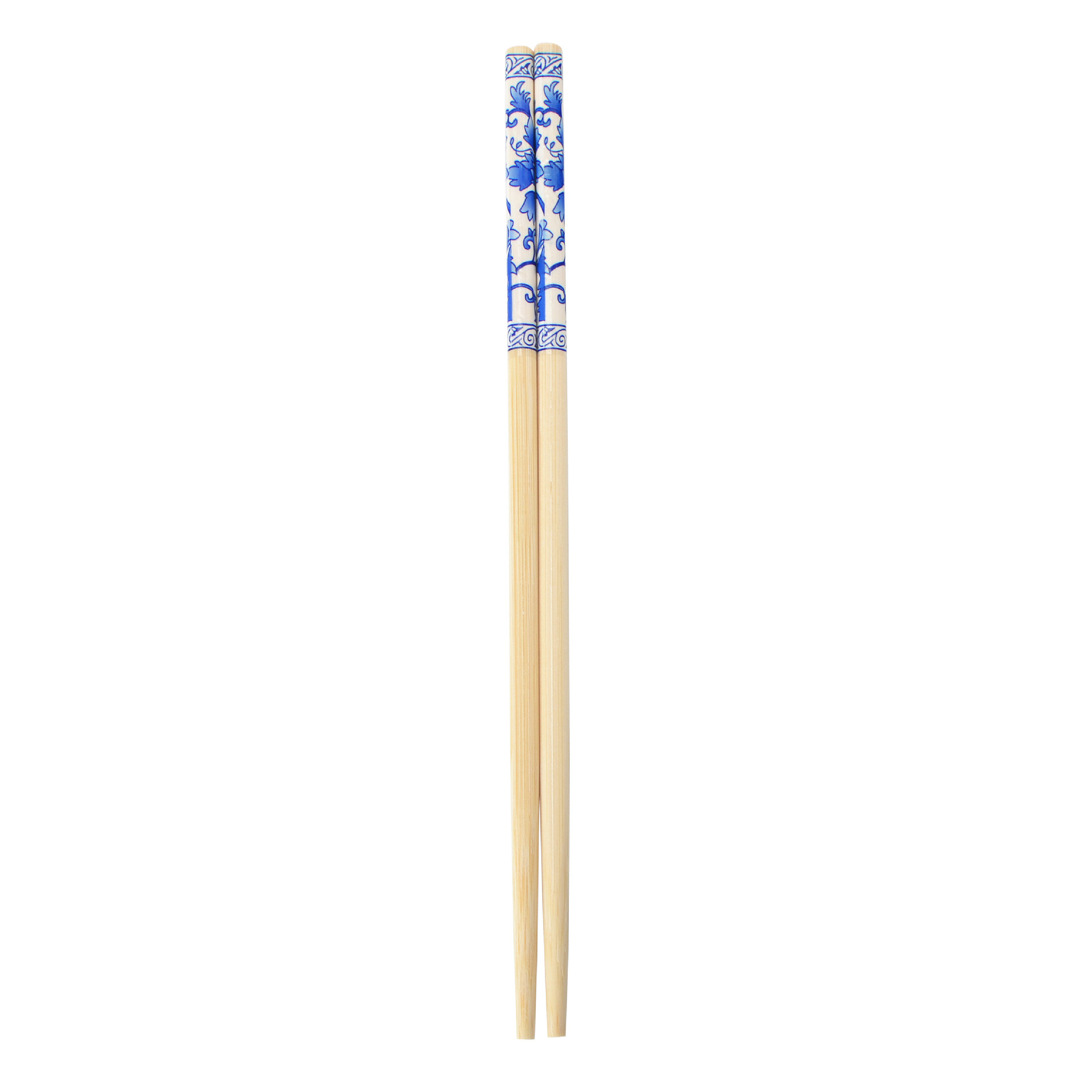 Factory wholesale disposable blue and white porcelain convenient bamboo chopsticks, restaurant chopsticks, individual packaging, takeout packaging, takeout special Item Picture