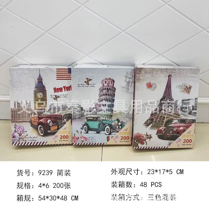 A 6-inch 200-sheet cartoon photo album with a large capacity, a family-style insert photo album, and a baby photo storage book Specification image