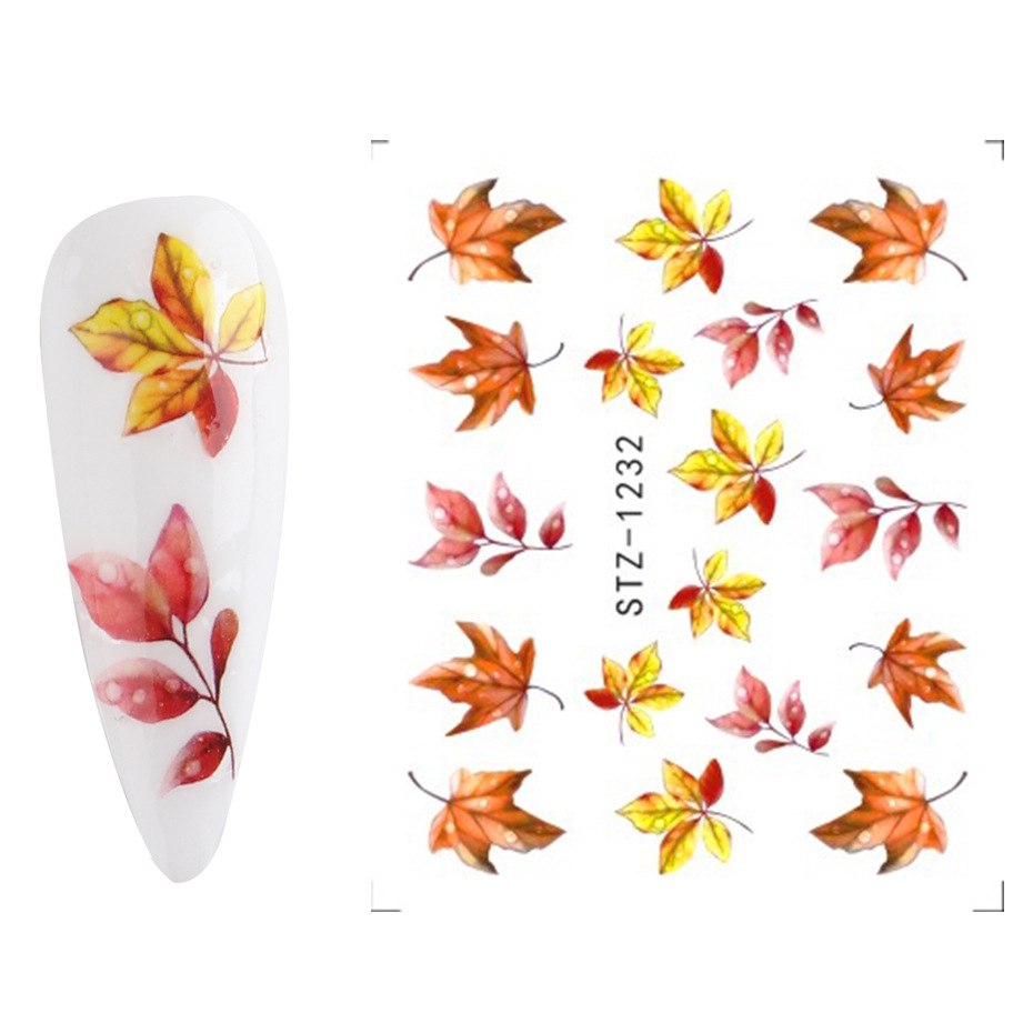 Cross-border supply nail watermark stickers, Halloween pumpkin spider web nail stickers, watermark nail stickers wholesale Item Picture