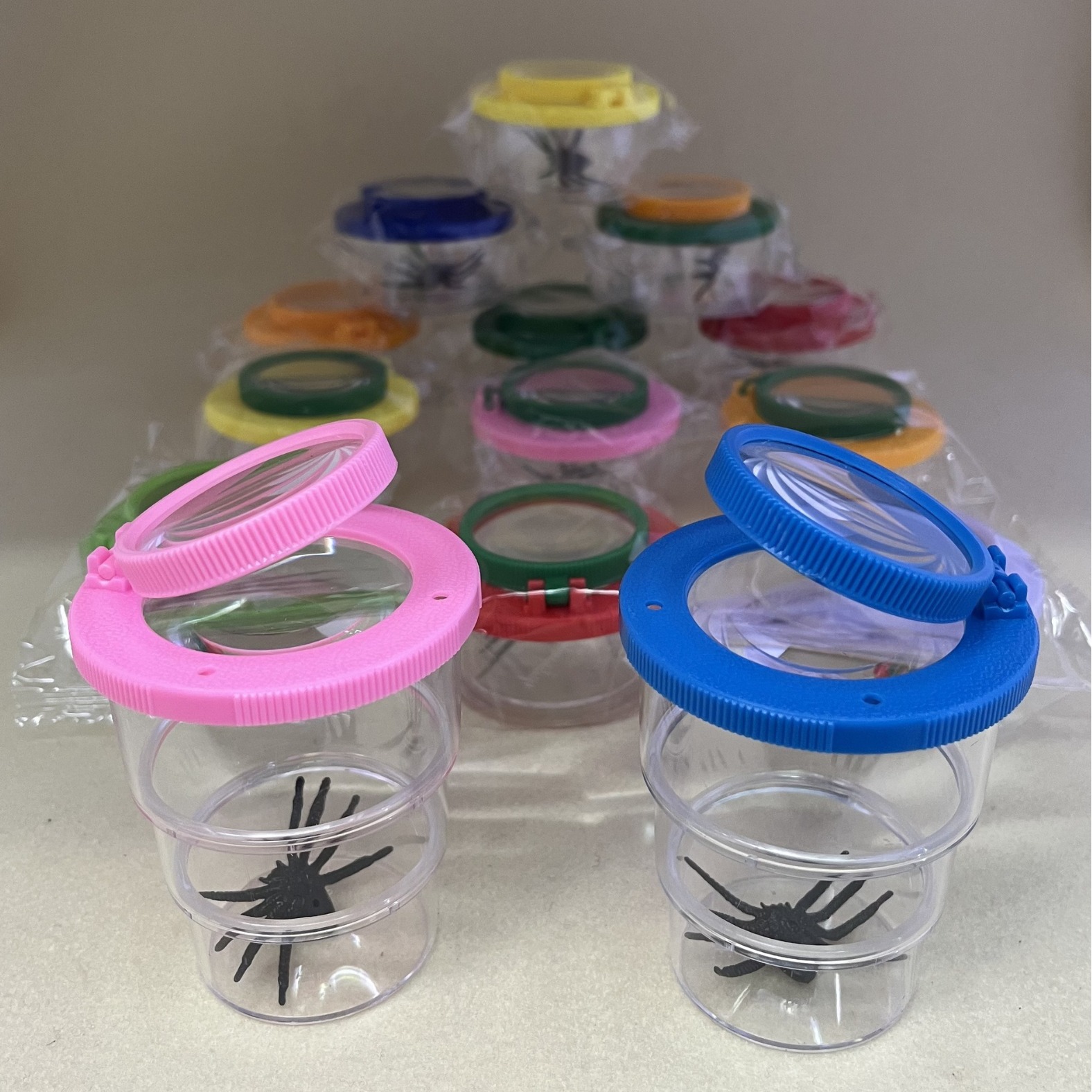 MG20181 three-section cup, foldable for easy carrying, insect observation box, observation cup, observation cage, gift magnifying glass details Picture