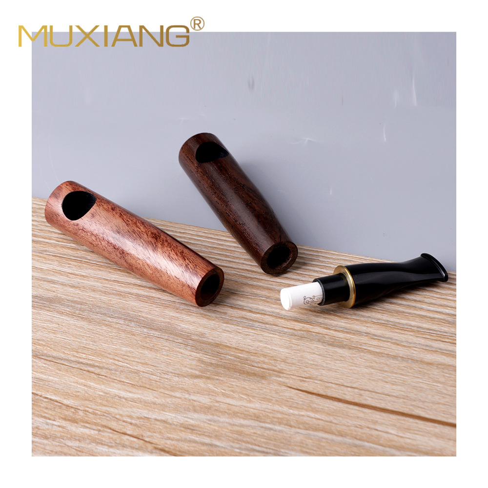 木香实木烟斗白底实物图