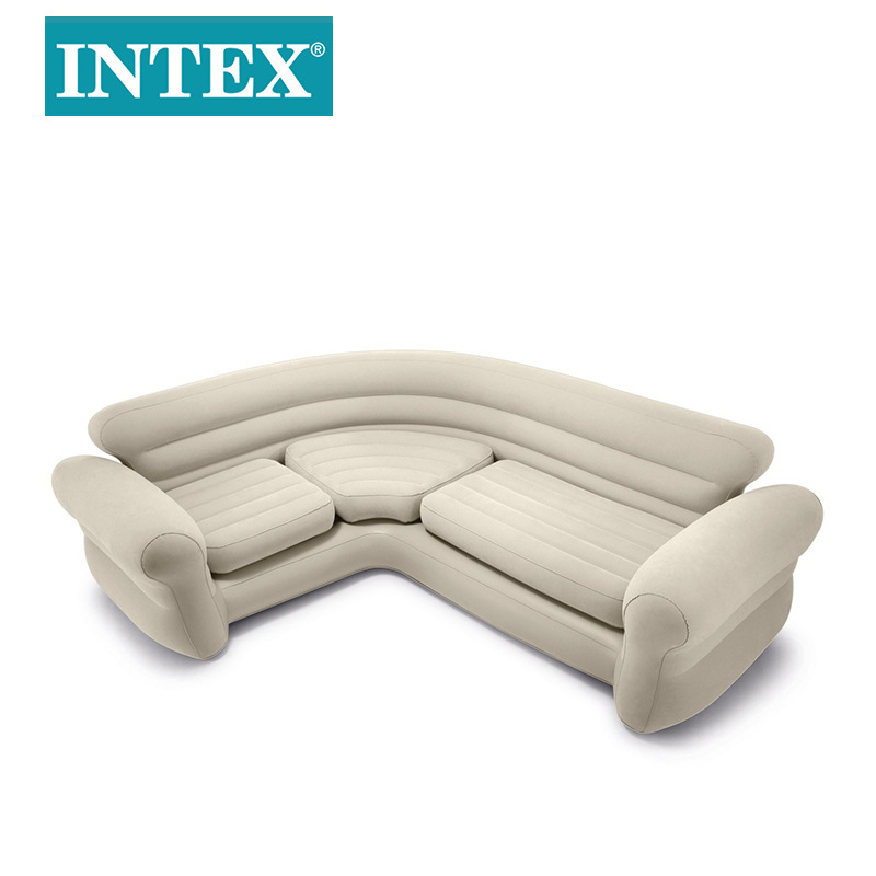 INTEX68575转角充气懒人沙发纯色家庭简易多人充气座椅批发详情图5