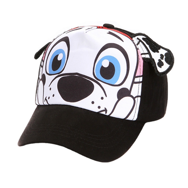 Children's cartoon hats, summer outdoor sun protection hats, cute puppy baseball caps, spring and autumn baseball caps Item Picture