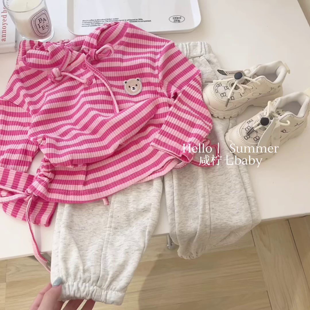 女童套装秋装细节图