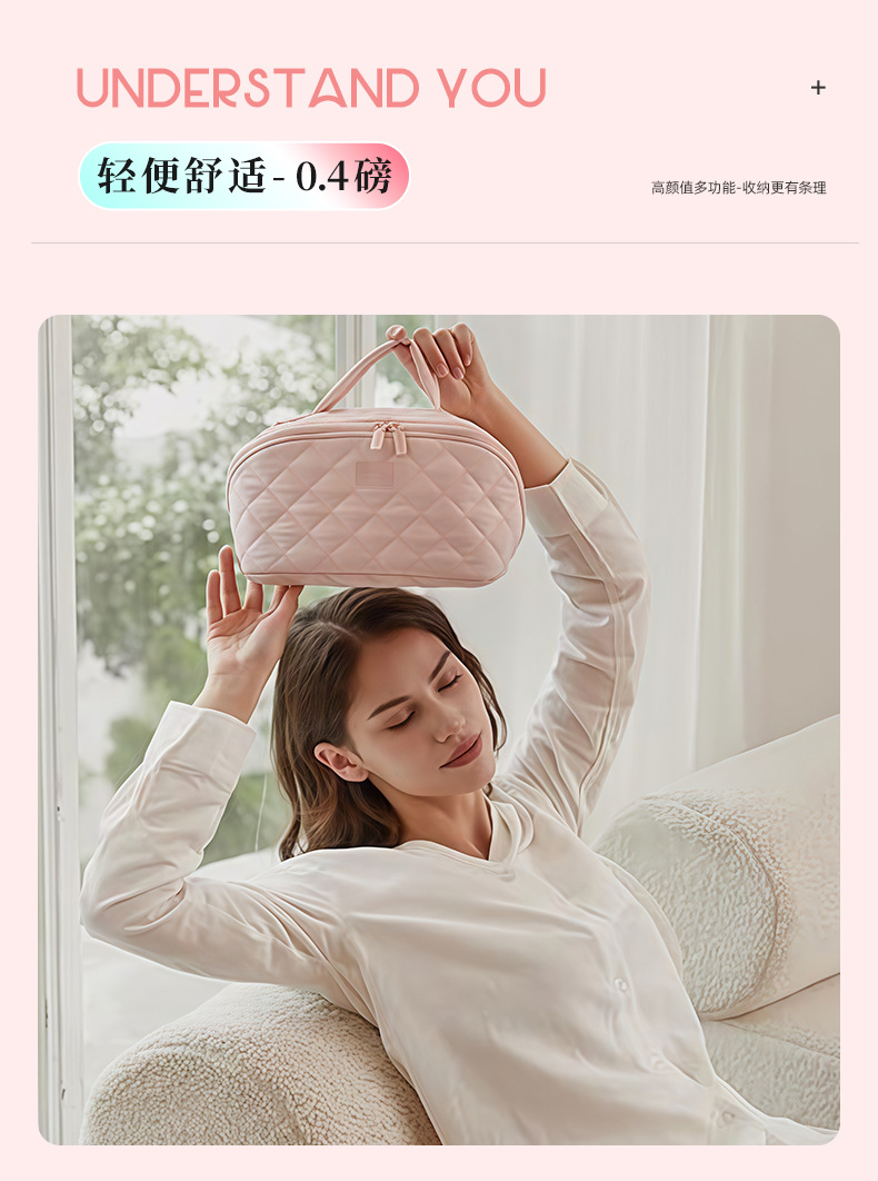 In-stock cross-border makeup bag for women 2025 travel portable makeup bag with large capacity for storing mother and child cosmetics pic 12