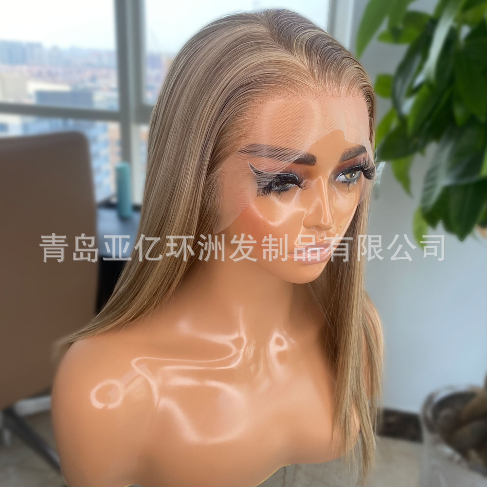 假发/假发片女时尚/柚子型马尾假发/胎毛十龙须发/漂染产品图