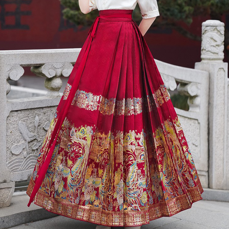 汉服/汉服女/汉家儿女/篁园/民族舞蹈服白底实物图